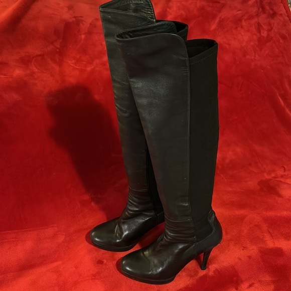 PLATFORM KNEE HIGH STUART WEITZMAN BOOT 8.5 - Picture 4 of 14